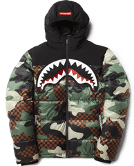 CAMO CHECKERED PUFFER