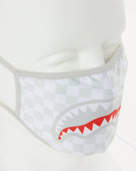 SHARKS IN PARIS (WHITE) FORM-FITTING MASK
