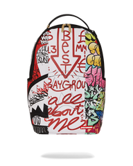 TRI-SPLIT GRAFFITI BACKPACK (DLXV)