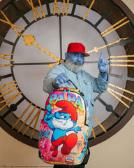 PAPA SMURF ON THE RUN BACKPACK