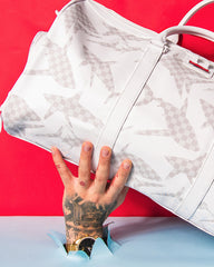 SHARK CHECK (WHITE) DUFFLE