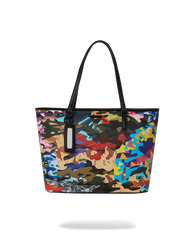 SLICED AND DICED CAMO TOTE