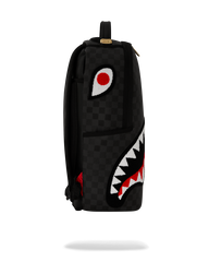 LIGHTS OUT SHARKS IN PARIS CHENILLE SHARK BACKPACK