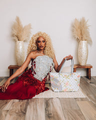 A.I. AFRICAN INTELLIGENCE ELEGANT ENERGY TOTE - SANDFLOWER COLLAB