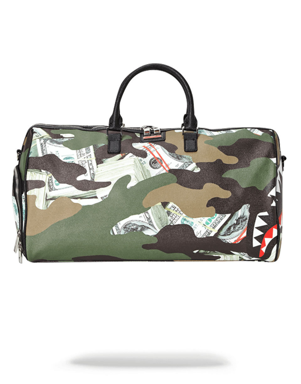 CAMO MONEY SHARK DUFFLE