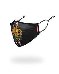 KIDS FORM FITTING MASK: SPUCCI LEOPARD