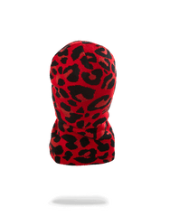 RED LEOPARD GOLD SHARK MOUTH SKI MASK