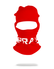 RED SPRAYGROUND LOGO SKI MASK
