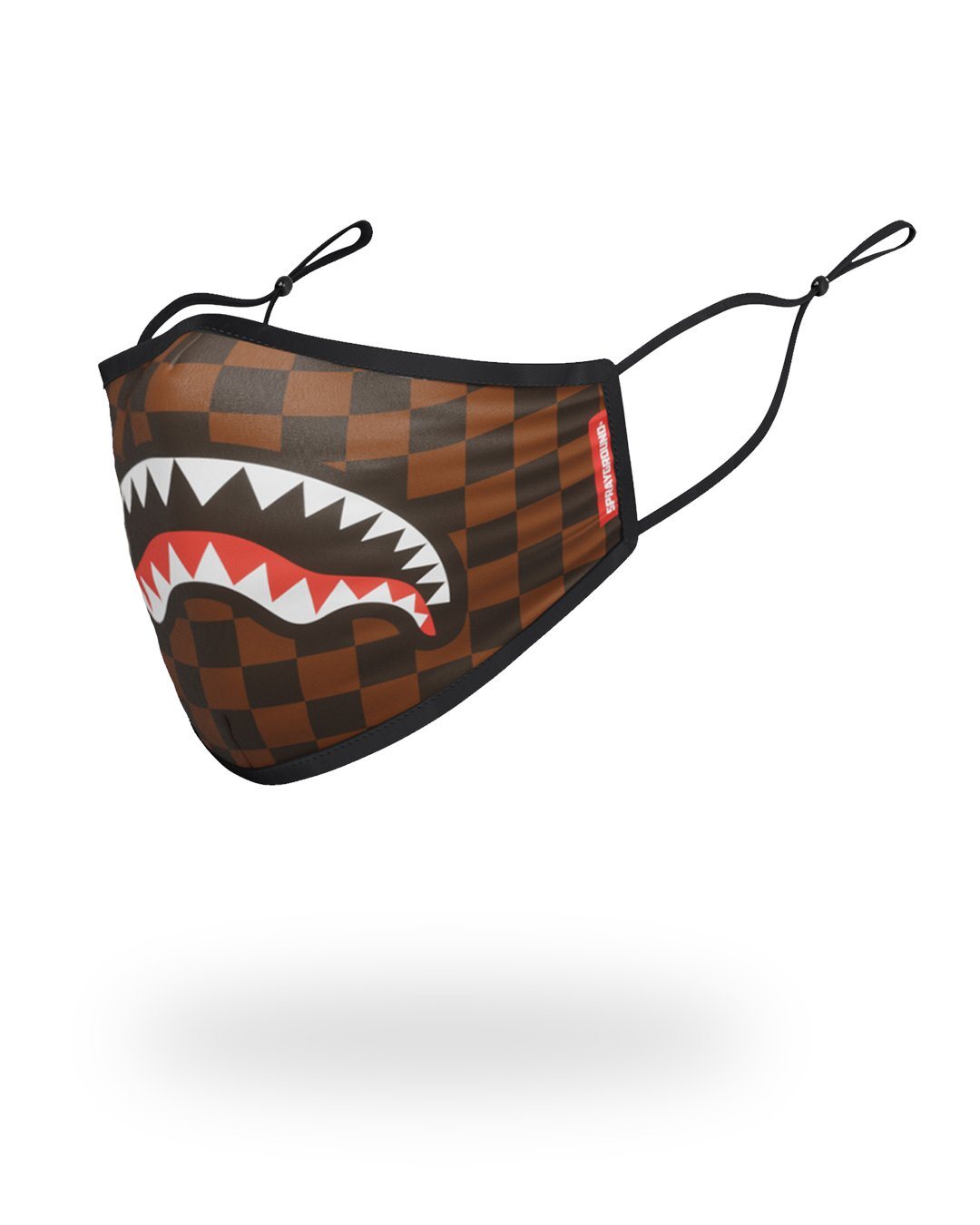 SHARKS IN PARIS (BROWN) FORM-FITTING MASK