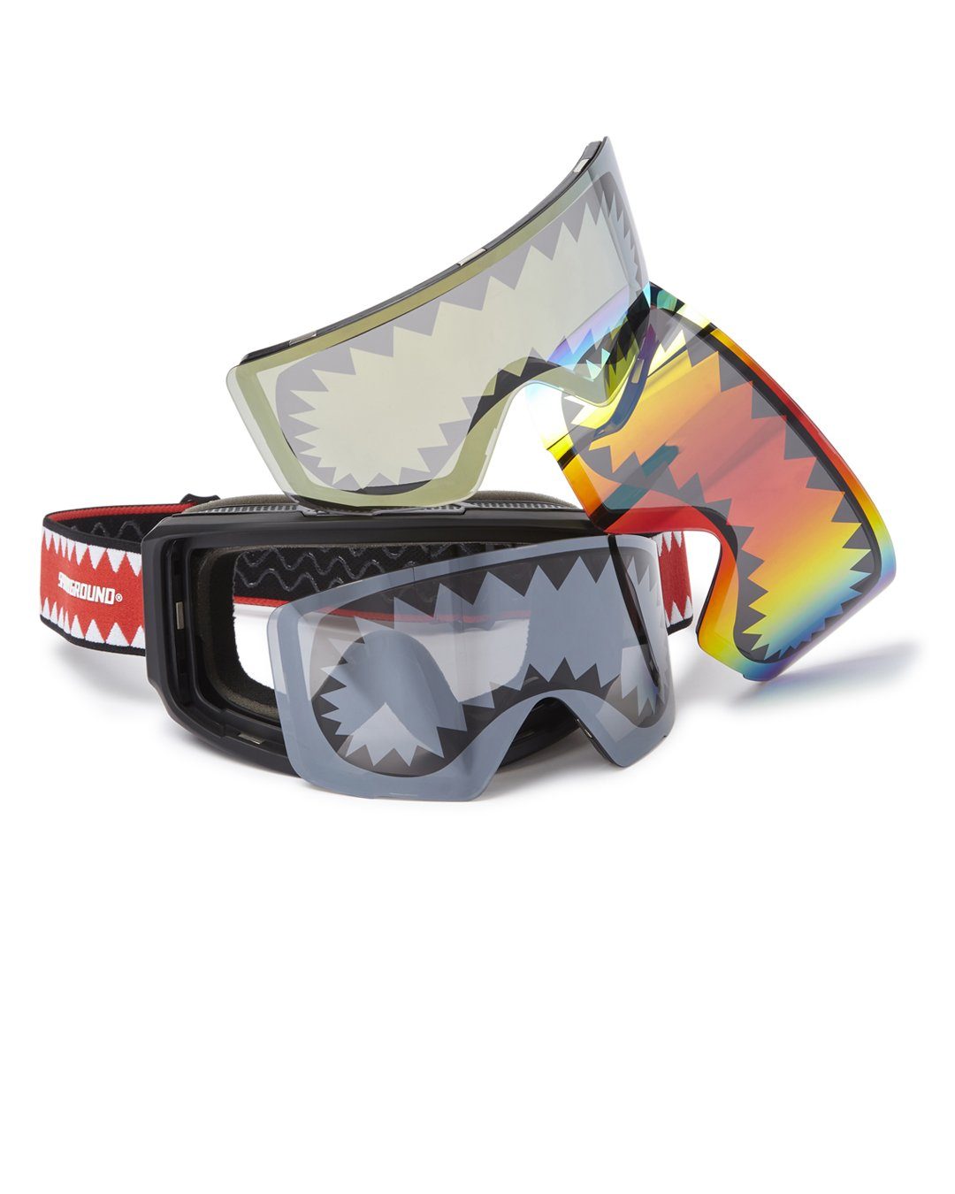 SPRAYGROUND SHARK GOGGLES WITH 3 INTERCHANGEABLE LENS
