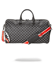 SHARKS IN PARIS (BLACK CHECKERED EDITION) DUFFLE