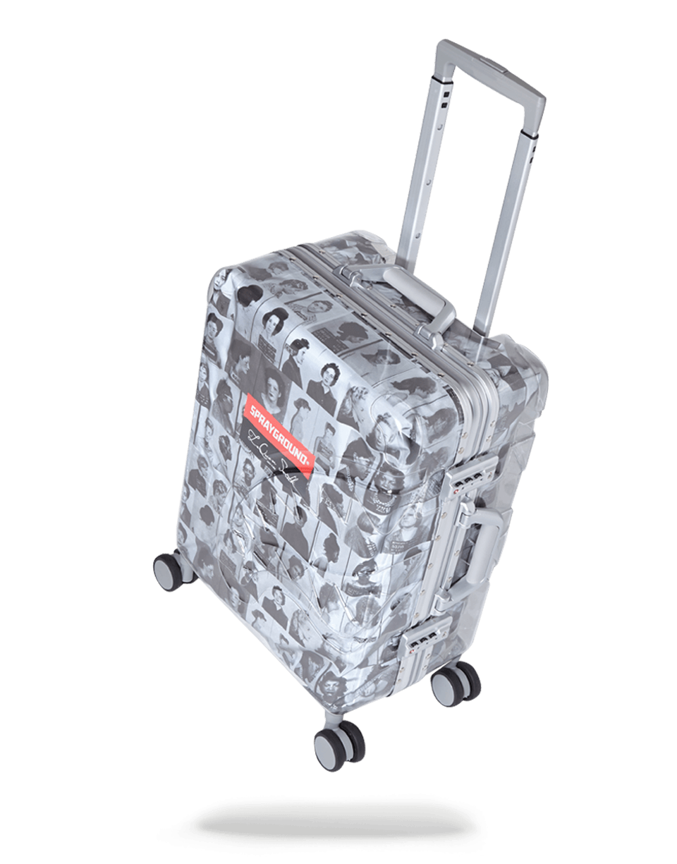 LAQUAN SMITH EMBOSSED CLEAR 3M CARRY-ON
