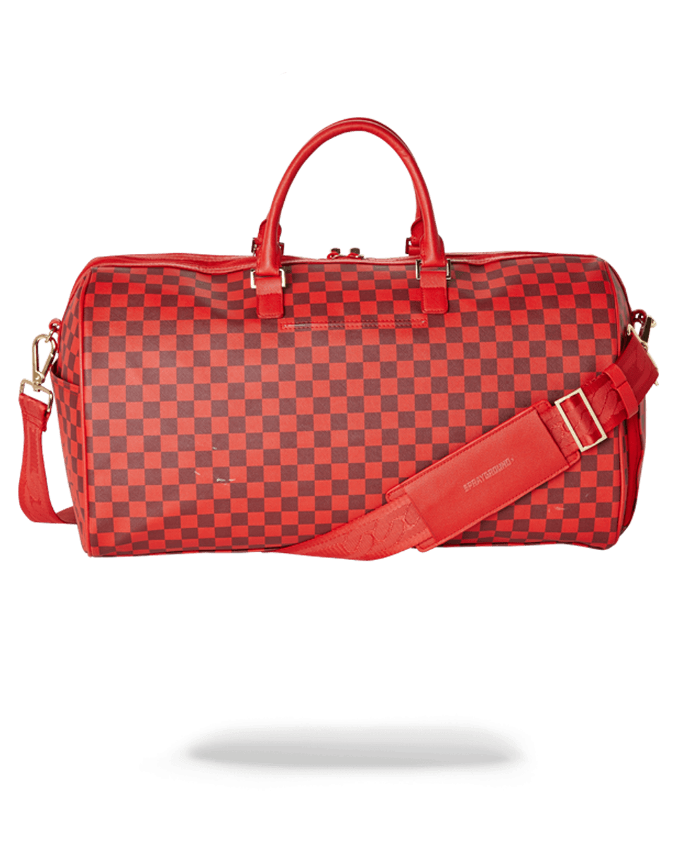 SHARKS IN PARIS DUFFLE (RED CHECKERED EDITION)