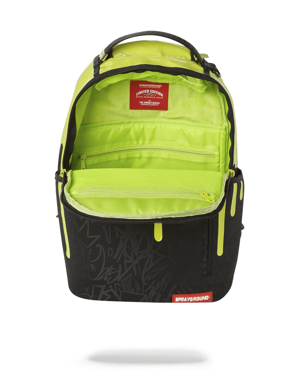 GREEN NEON DRIP BACKPACK (ONE OF ONE)