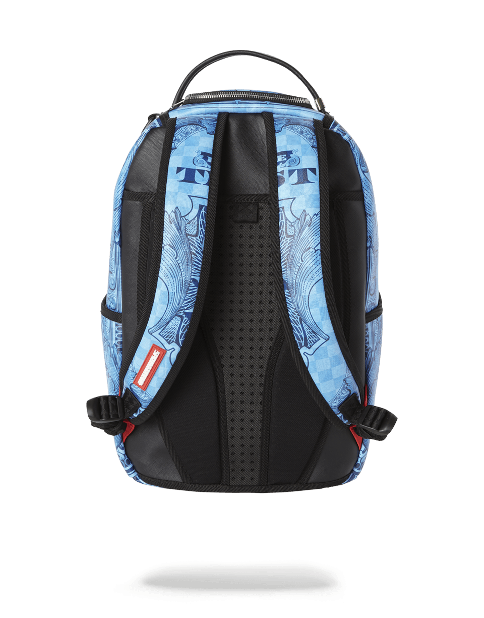 IN GOD WE TRUST BLUE BACKPACK (ONE OF ONE)