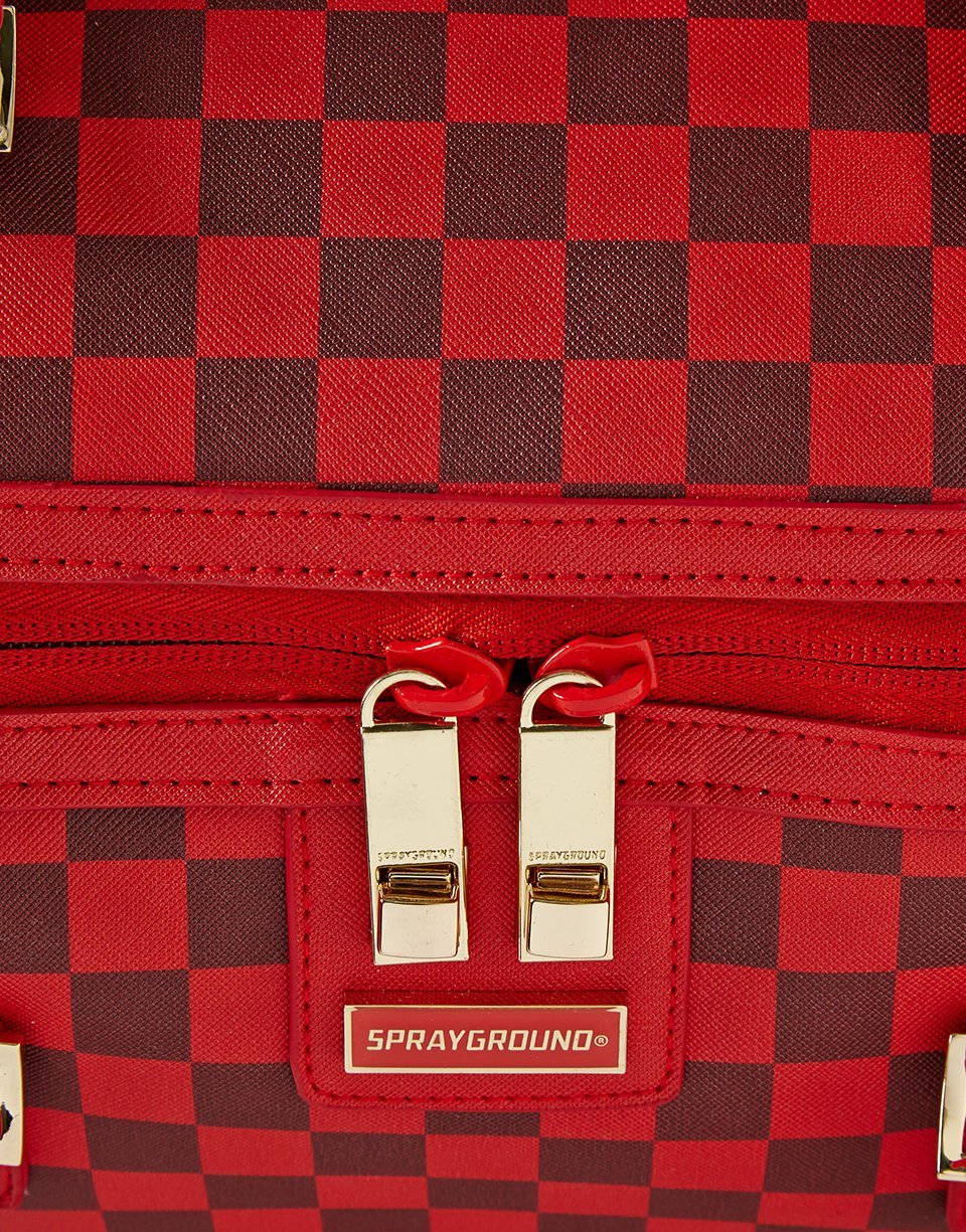 SHARKS IN PARIS DUFFLE (RED CHECKERED EDITION)