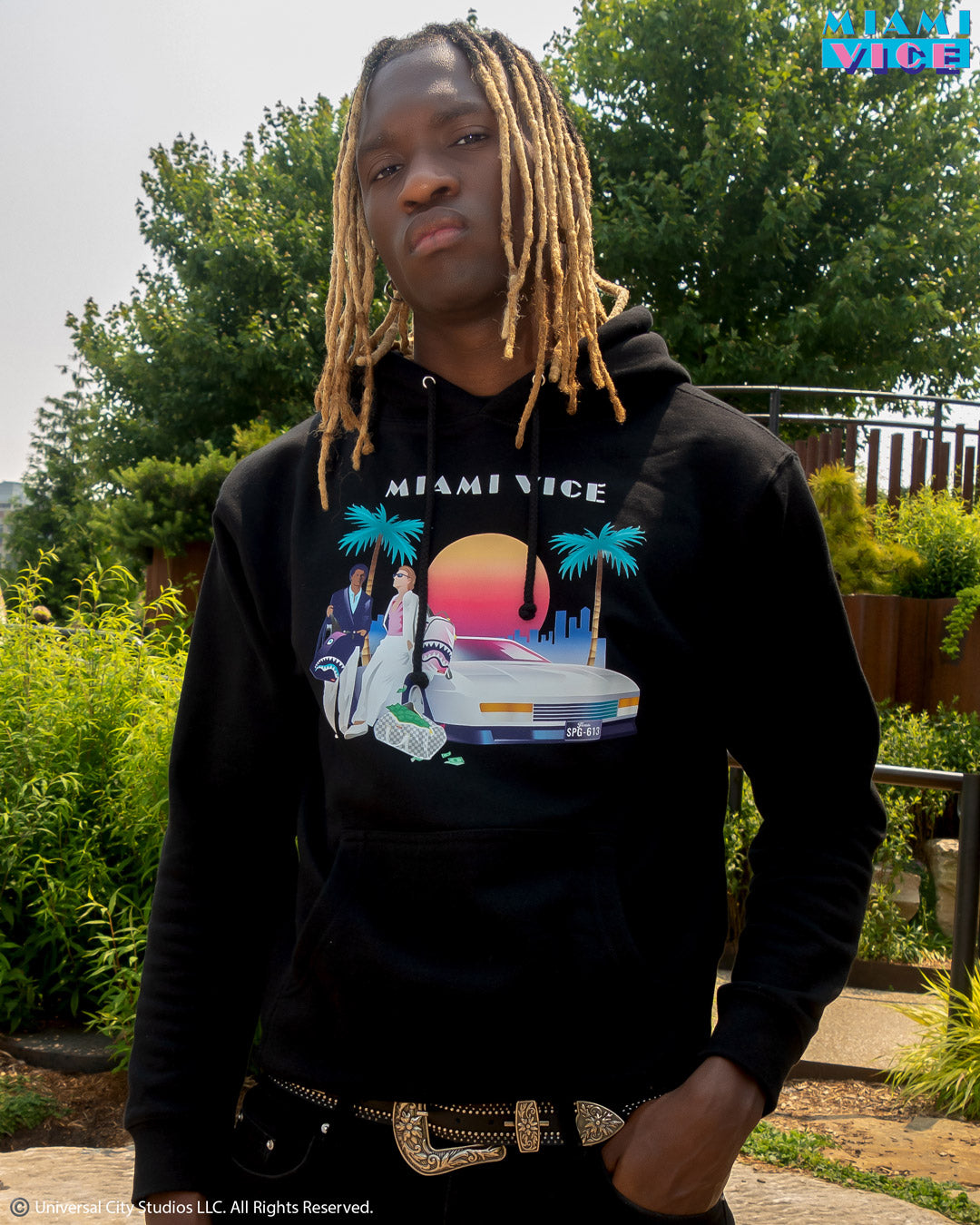 MIAMI VICE HOODY (BLACK)