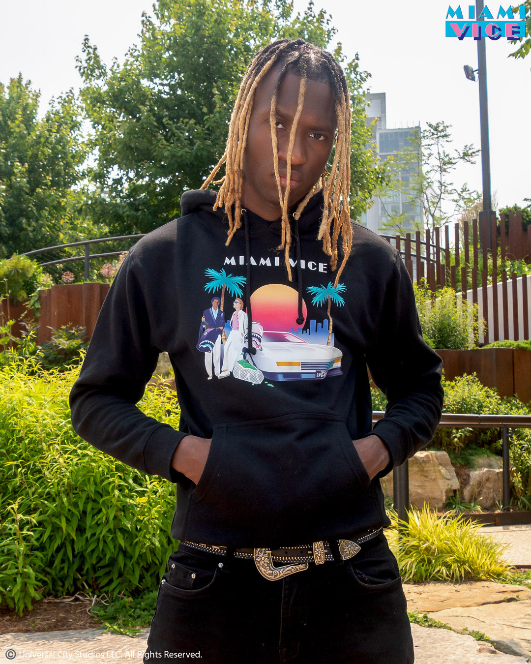 MIAMI VICE HOODY (BLACK)