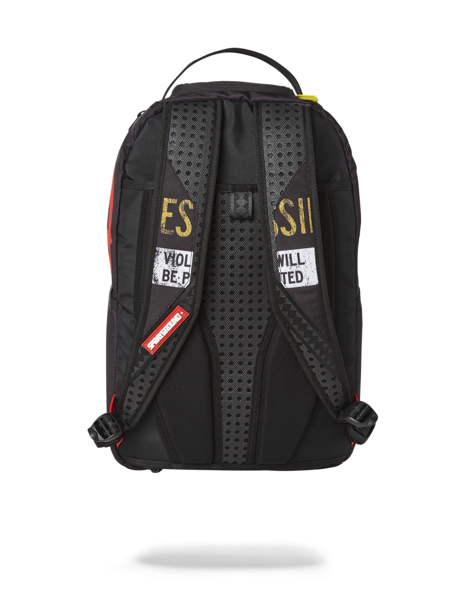 NO TRESPASSING BACKPACK