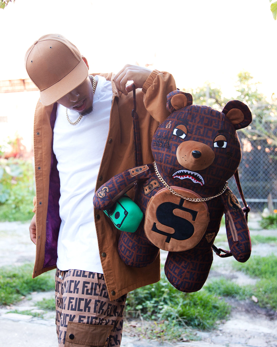 OFFENDED MONEYBEAR TEDDYBEAR BACKPACK
