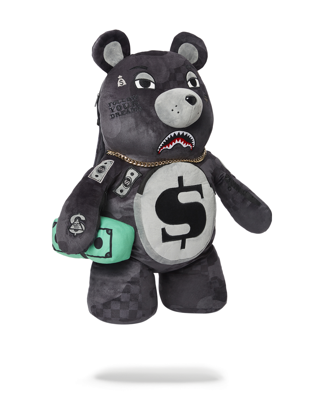 3AM NEVER SLEEP MONEYBEAR TEDDYBEAR BACKPACK