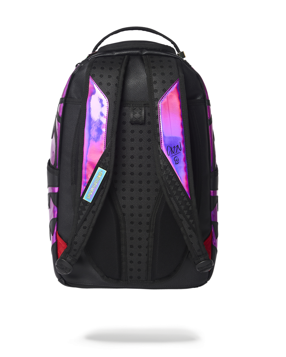 CAZZU IRIDESCENT CUT & SEW SPIDER SKULL SHARK BACKPACK (DLXV)