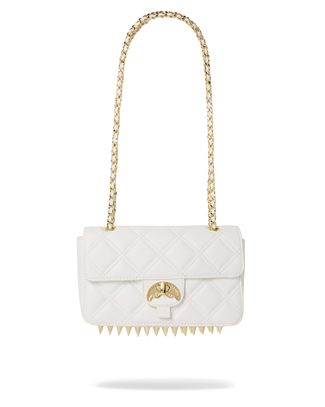 RIVIERA LE BLANC GOLD CHAIN SHARK HANDBAG