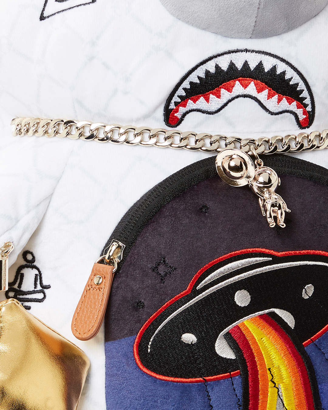 UFO SPACED OUT MONEYBEAR TEDDYBEAR BACKPACK