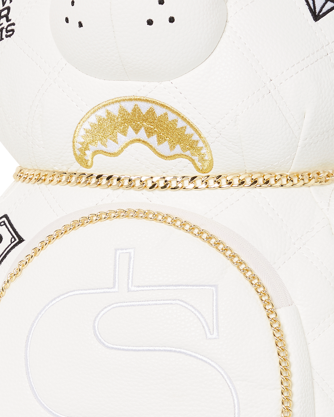RIVIERA LE BLANC GOLD CHAIN MONEYBEAR TEDDYBEAR BACKPACK