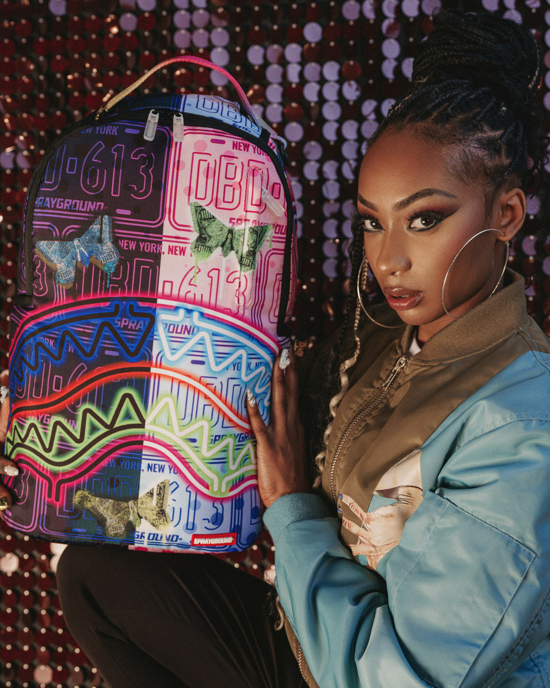 NEON BUTTERFLY BACKPACK