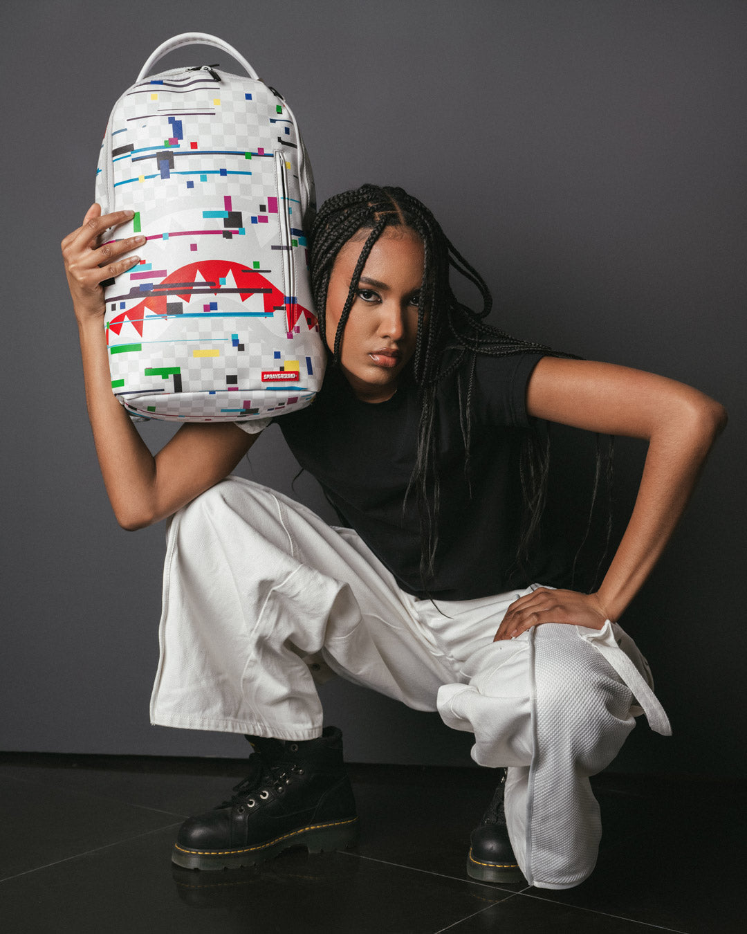 SHARKS IN PARIS GLITCH RIDER BACKPACK (DLXV)