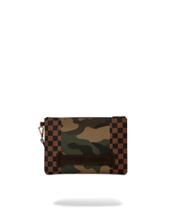 EXTERIOR GOLD ZIP POCKET SHARKS IN PARIS CROSSOVER CLUTCH