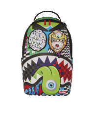 PSYCHO WORLD OF FUN BACKPACK (WITH REMOVABLE VELCRO EYE PATCHES)