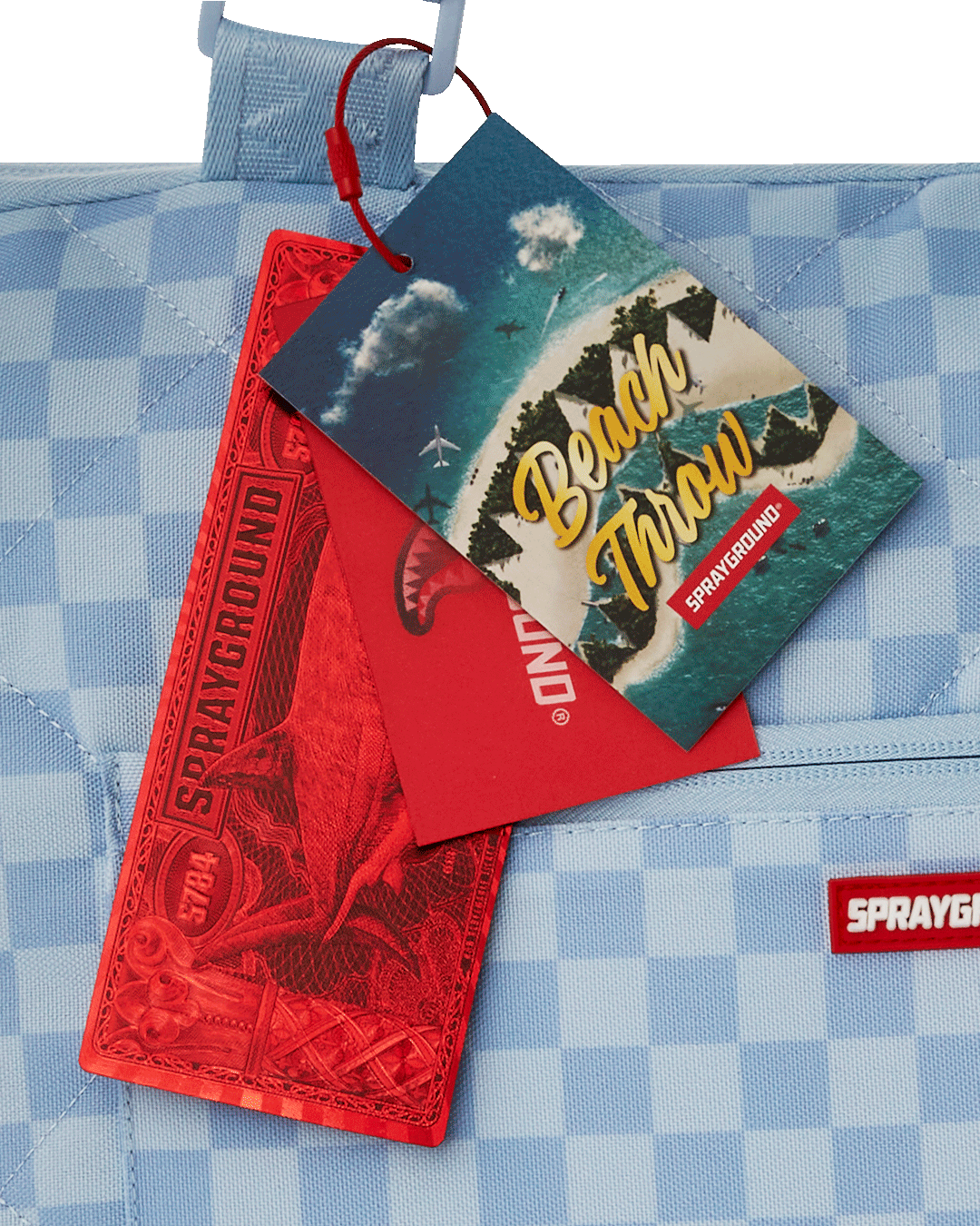 SHARK ISLAND PACKABLE BEACH MAT BLANKET WATER RESISTANT CONVERTIBLE TOTE