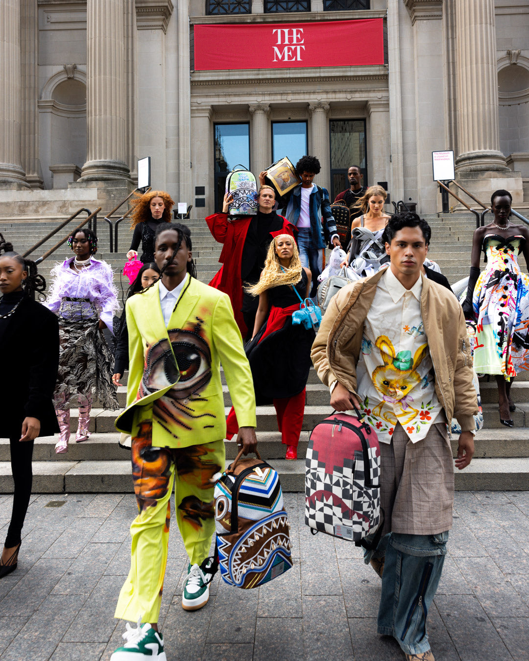 THE MET INCA CHECKERBOARD BACKPACK