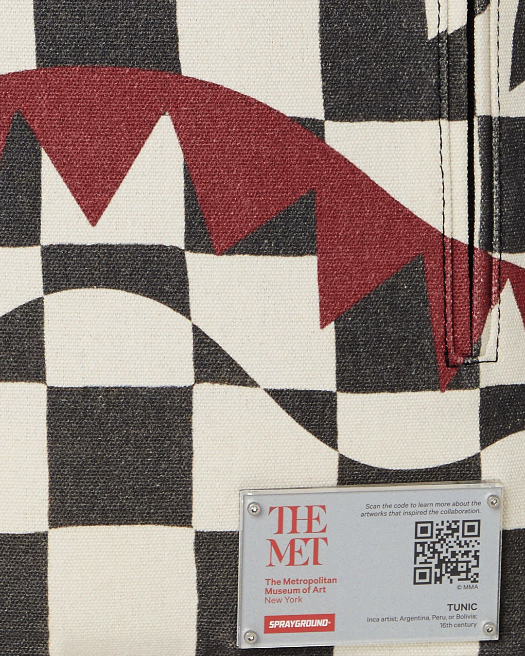THE MET INCA CHECKERBOARD BACKPACK