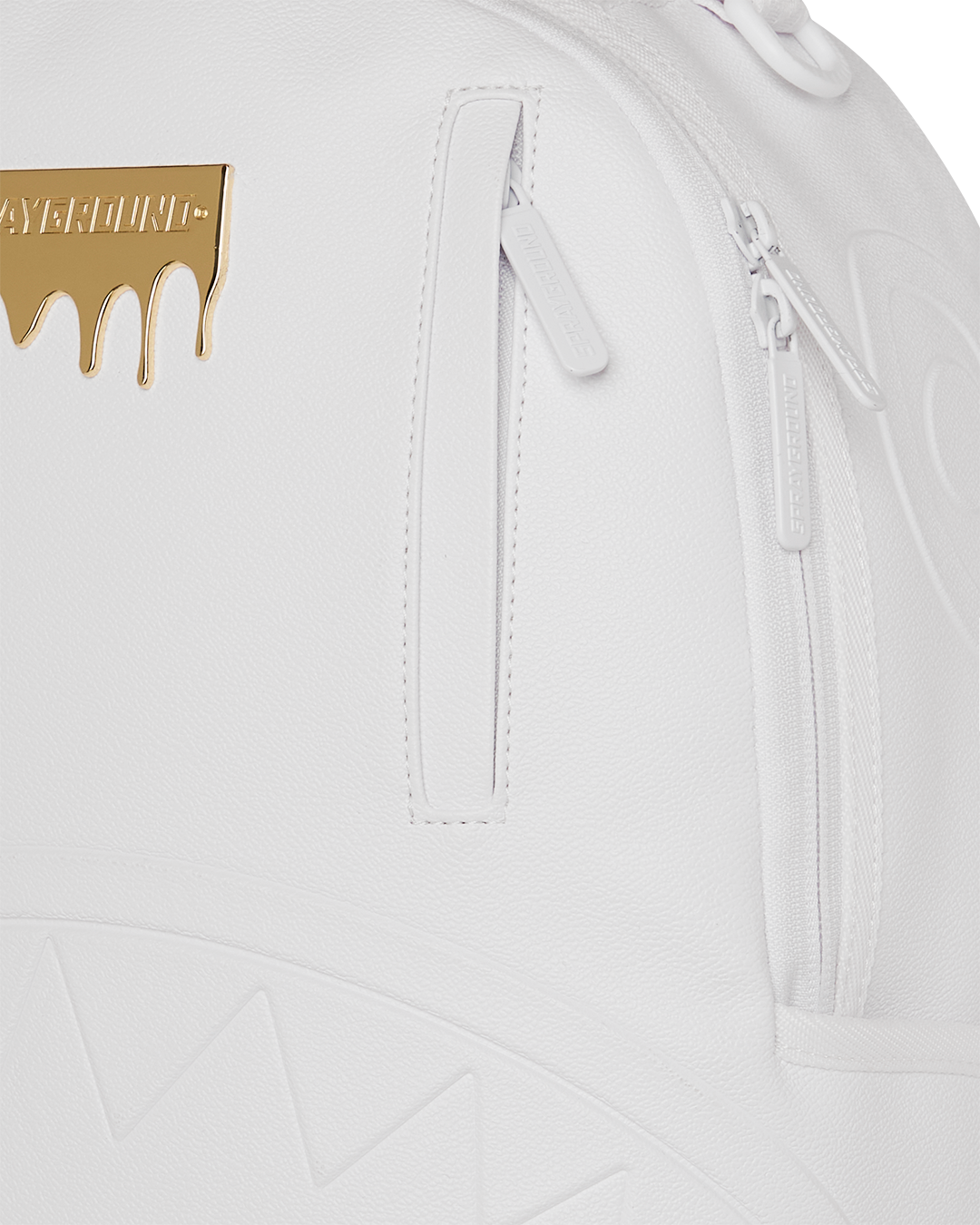 GOLD BRICK LUXE WHITE BACKPACK