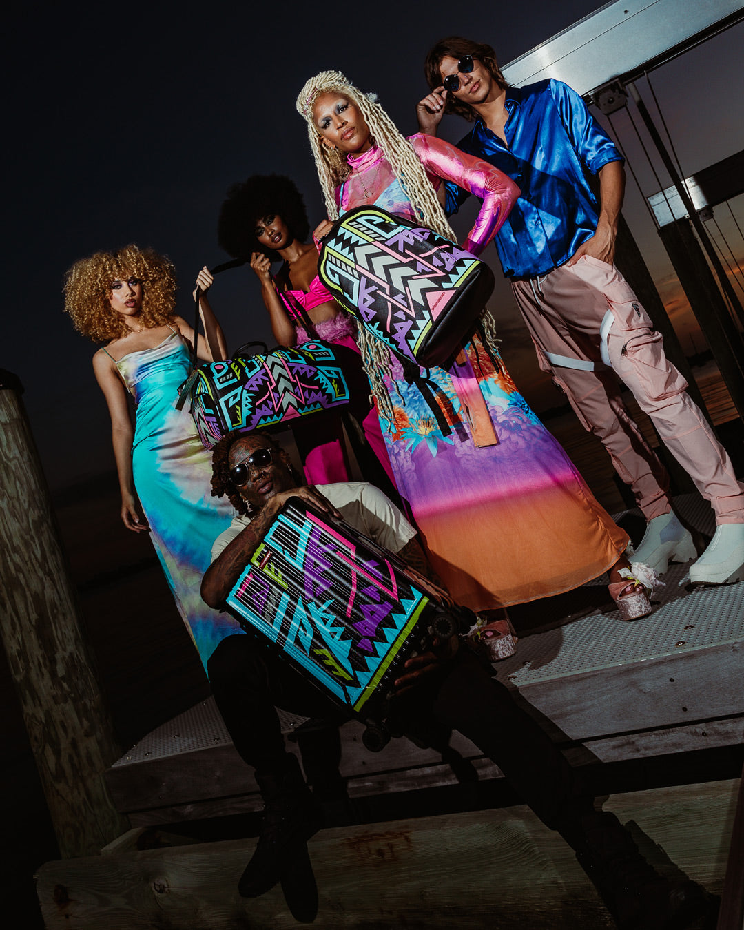 A.I. PATH TO THE FUTURE III HARDSHELL CARRY-ON LUGGAGE - SANDFLOWER COLLAB