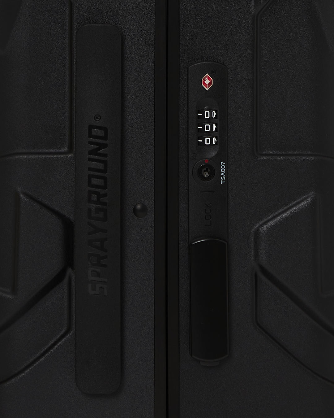 REALITY CHECK SHARKITECTURE CARRY-ON JETBLACK LUGGAGE (GOLD HARDWARE)