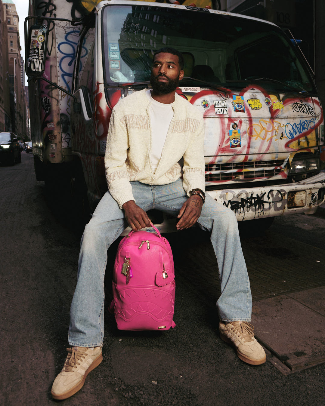 PINK POP SHARK BACKPACK