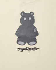 SHORT SLEEVE GRAPHIC MONEY BEAR T-SHIRT (APRICOT)