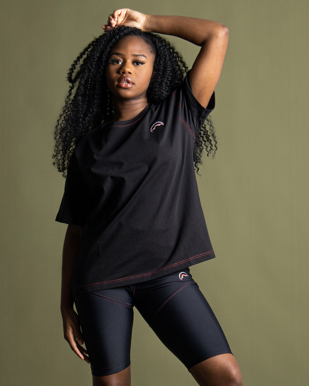 OVER SHARK T-SHIRT (BLACK)