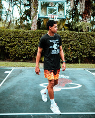 CAMO FIRE SHOTO SWIM TRUNKS