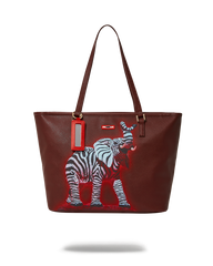 ZEBRA ELEPHANT RON ENGLISH COLLAB TOTE