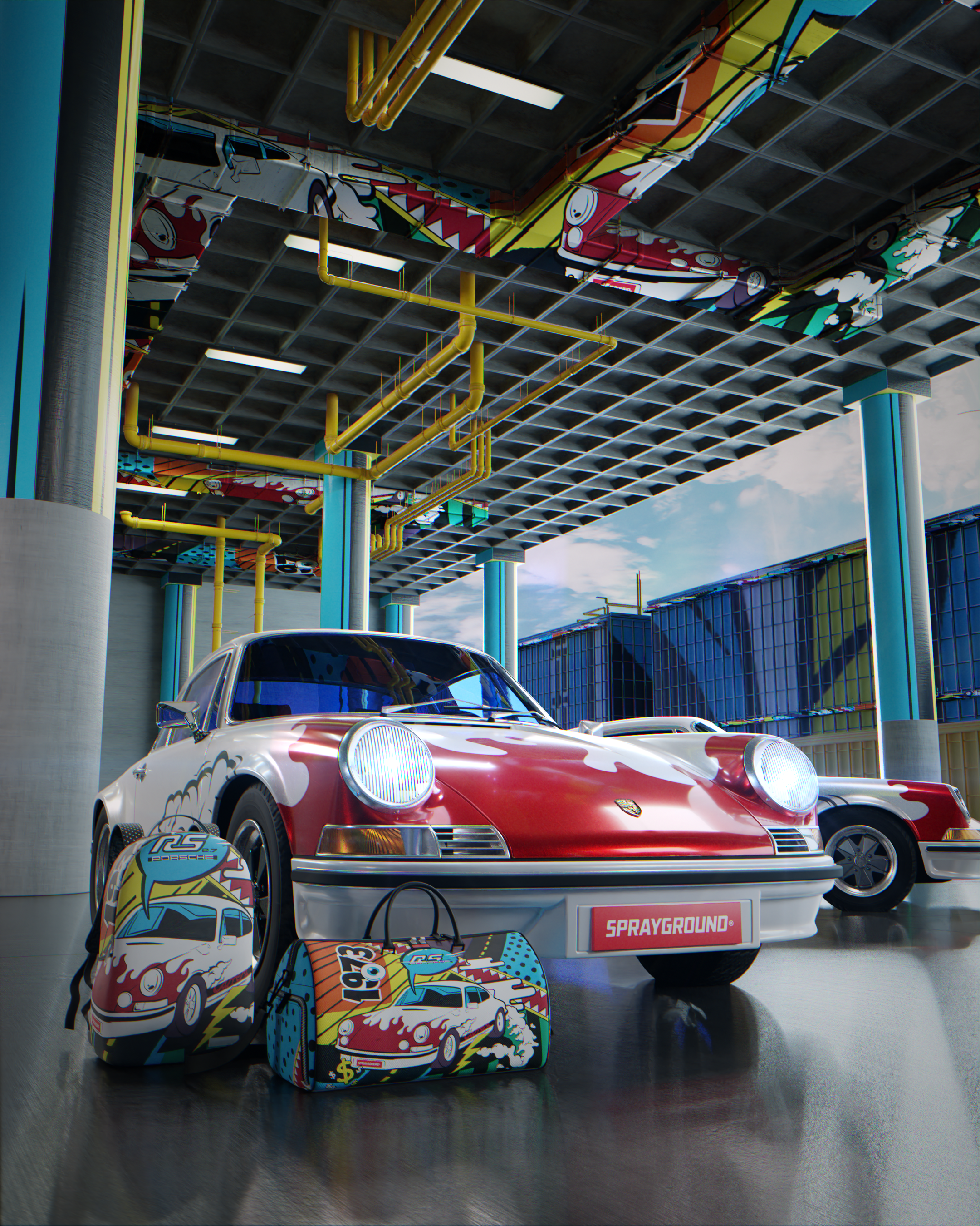 PORSCHE 1972 COLLAB BACKPACK (ONLY 1,191 UNITS MADE)