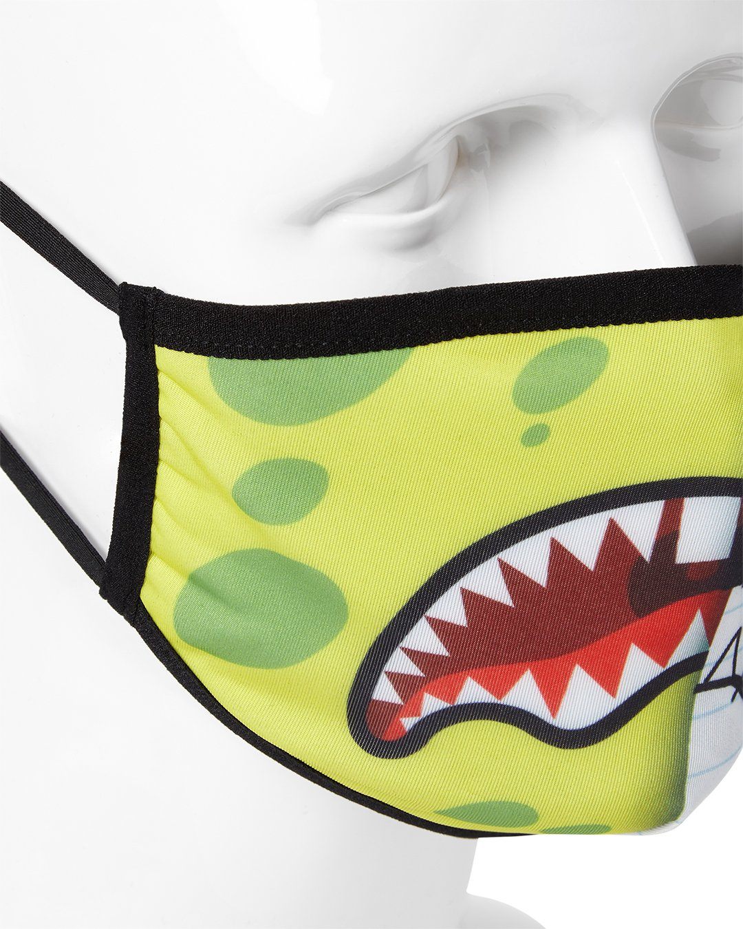 ADULT DOODLEBOB SPLIT SHARK FORM FITTING FACE-COVERING