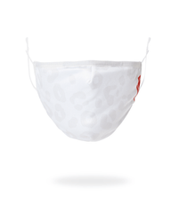 SNOW LEOPARD POLYESTER FACE MASK