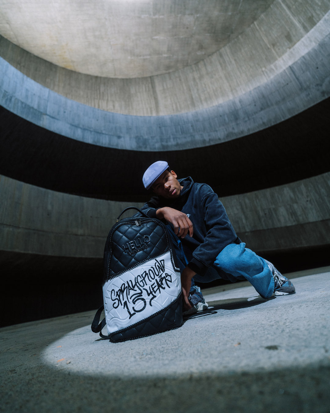 HELLO MY NAME IS 15 YEARS QUILTED BACKPACK (SUPER RARE)