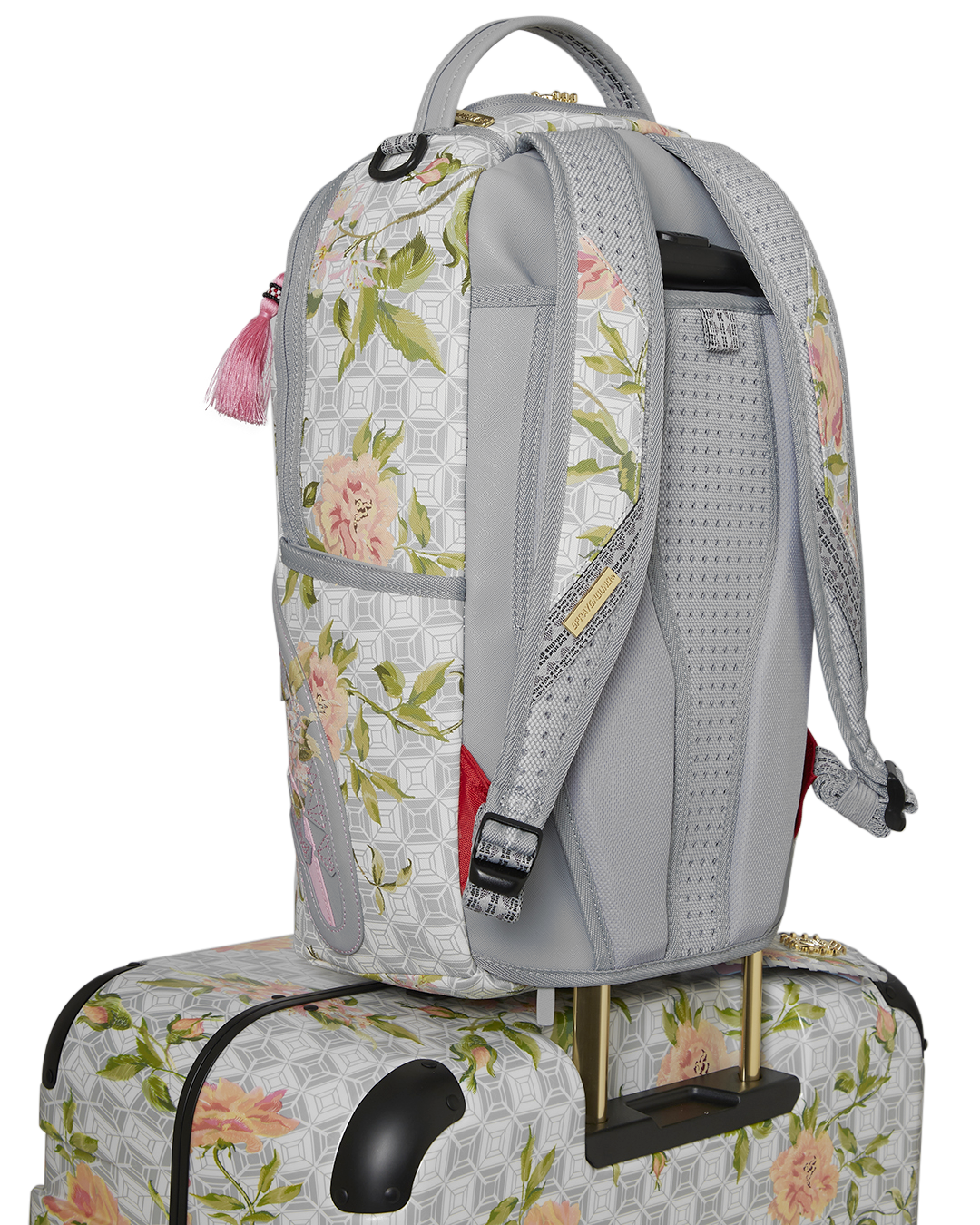 A.I. AFRICAN INTELLIGENCE ELEGANT ENERGY SHARKITECTURE FULL SIZE LUGGAGE - SANDFLOWER COLLAB