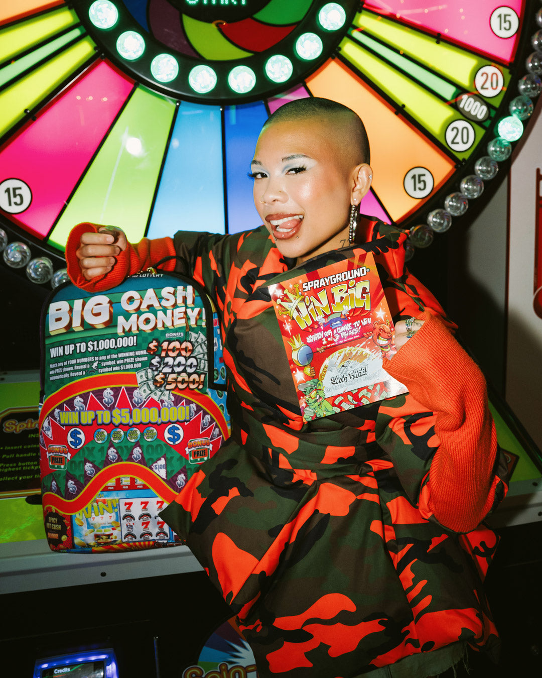 BIG MONEY BIG MONEY BACKPACK (COMES WITH SCRATCH OFF PLAYING CARD)